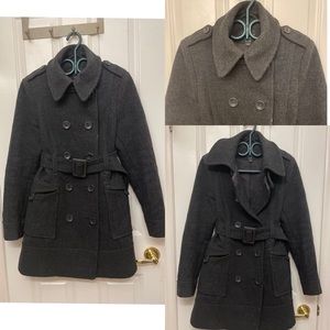 Belted wool coat